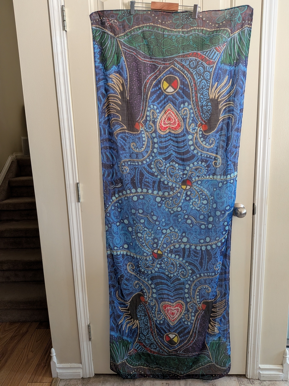 NWOT Breath of Life Scarf by Artist Leah Dorion